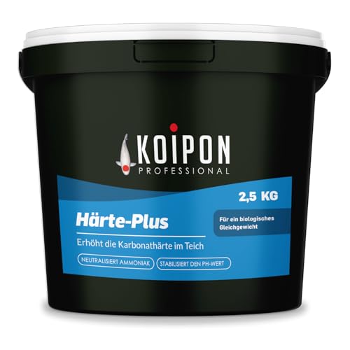 KOIPON Härte-Plus 2,5 kg Teichwasseraufbereiter zur Teichpflege und Stabilisierung von KH-Wert & pH-Wert im Fischteich und Gartenteich von KOIPON