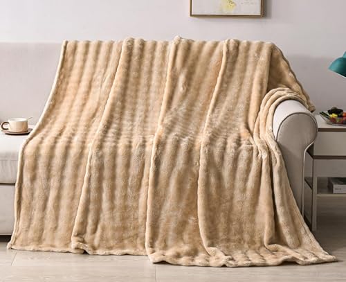 KOIUEYW Weiche Kuscheldecke Kaffeefarbe, Dicke Comfort Blanket Fleecedecke Kuschelige Decke, Soft Flausige Wohn- & Kuscheldecken Weich Wolldecken für Couch Decke für Sofa, 100 x 150 cm von KOIUEYW