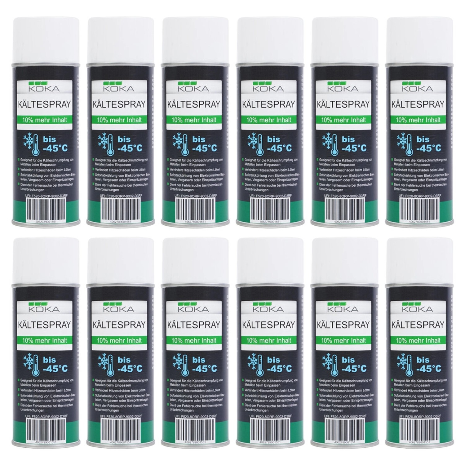 KOKA 12x Kältespray bis -45°C von KOKA