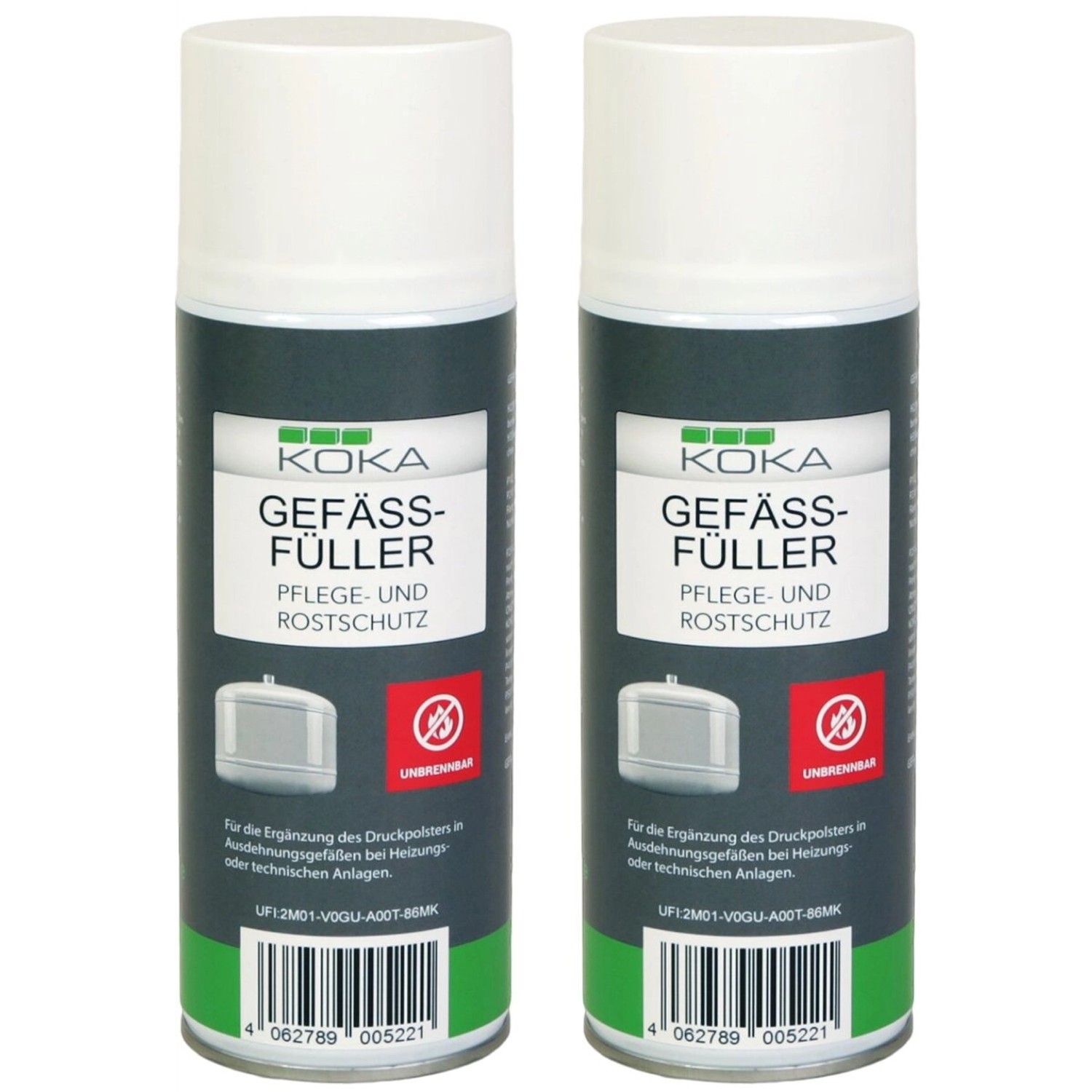 KOKA 2x Gefäßfüller Unbrennbar 400ml KOKA 2x Gefäßfüller Unbrennbar 400ml von KOKA