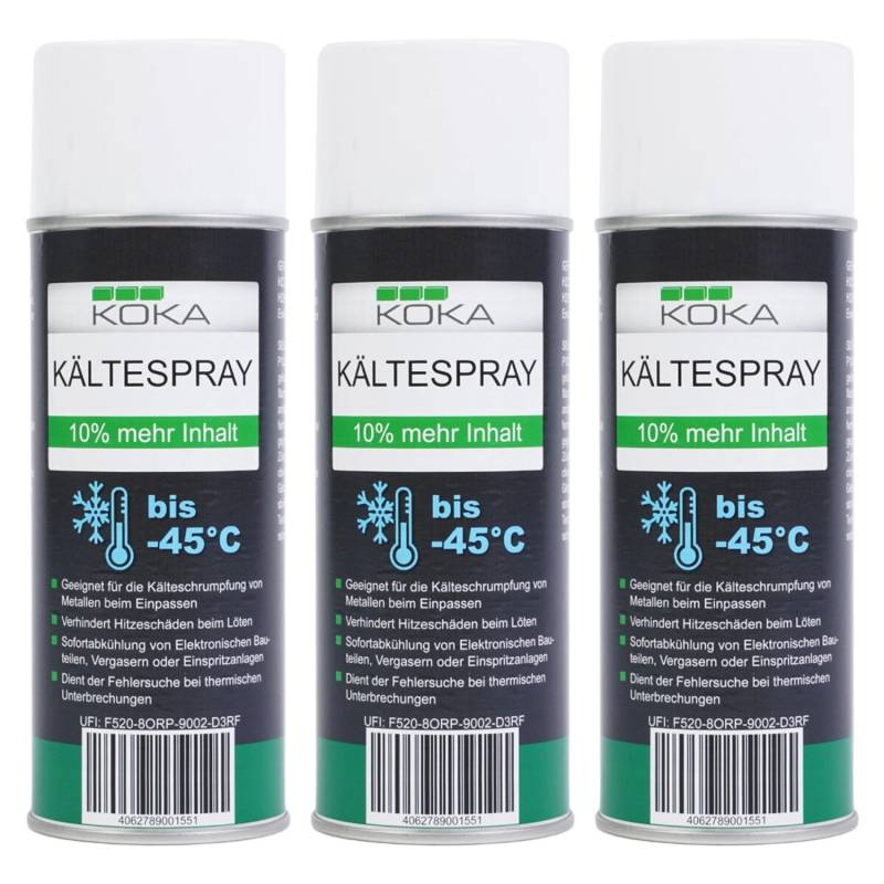 KOKA 3x Kältespray bis -45°C KOKA 3x Kältespray bis -45°C von KOKA