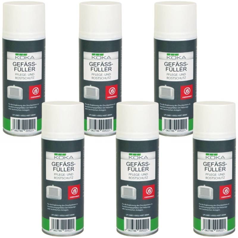 KOKA 6x Gefäßfüller Unbrennbar 400ml KOKA 6x Gefäßfüller Unbrennbar 400ml von KOKA