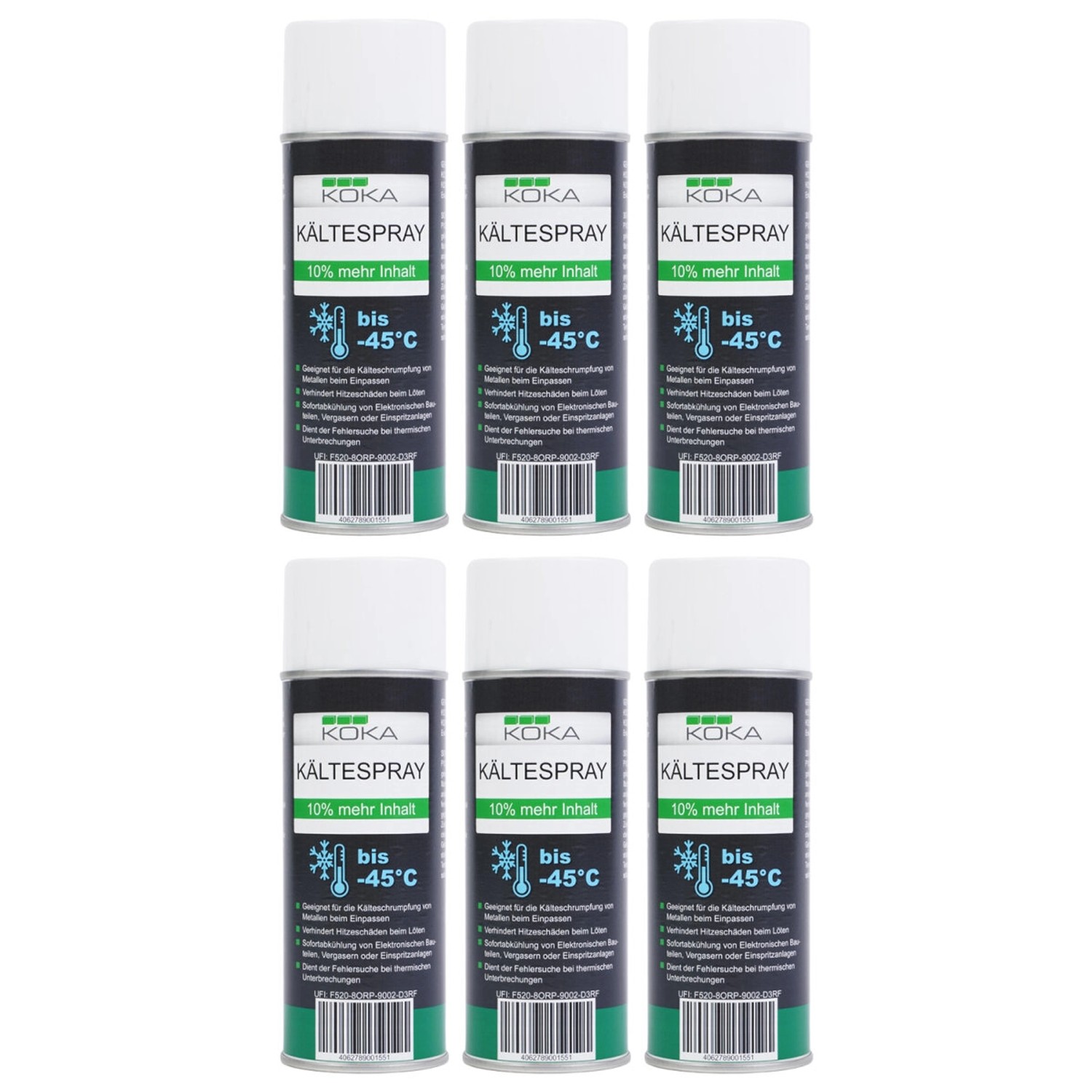 KOKA 6x Kältespray bis -45°C von KOKA