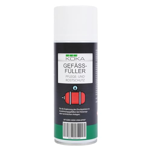 KOKA Gefäßfüller Ausdehnungsgefäßfüller Füller Druck Spray 400 ml von KOKA