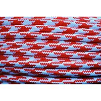 Textil Stromkabel 2x0,75mm² Weiß-Rot Stern von KOKA