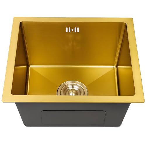 Einbauspüle Spüle mit Überlauf Einzelbecken Edelstahl Unterbau Ausgussbecken Klein Waschtisch Geräuschlos Gewerbliche Spülbecken Küchenspüle mit Abflusssieb und V-Fallrohr Einbauspüle Spüle mit Überlauf Einzelbecken Edelstahl Unterbau Ausgussbecken Klein Waschtisch Geräuschlos Gewerbliche Spülbecken Küchenspüle mit Abflusssieb und V-Fallrohr von KOKANIGODVA