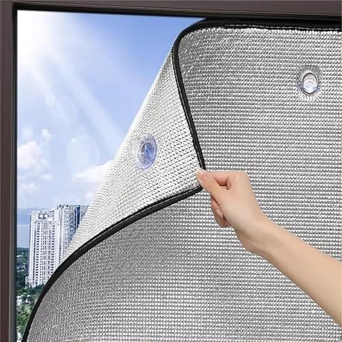 Fenster Hitzeschutzfolie Sichtschutzfolie Anti-Uv Aluminisierte Wärmeschutzfolie Aluminisierte Folie Mit Saugnapf 8 Mm Dicke Privatsphäre Fensterfolie Geeignet Für Haus Und Garage (75x120cm/30x47in) Fenster Hitzeschutzfolie Sichtschutzfolie Anti-Uv Aluminisierte Wärmeschutzfolie Aluminisierte Folie Mit Saugnapf 8 Mm Dicke Privatsphäre Fensterfolie Geeignet Für Haus Und Garage (75x120cm/30x47in) von KOKANIGODVA