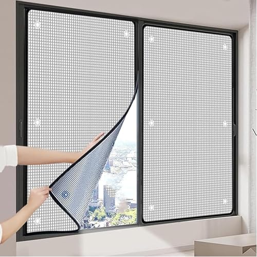 Mit Saugnapf UV-Schutz Sonnenschutzfolie Fenster Innen & Außen Reflektierende Fensterfolie Selbstklebend Sichtschutzfolie für Fenster für Zuhause Badezimmer oder Büro Wohnzimmer Auto (30x60cm) von KOKANIGODVA