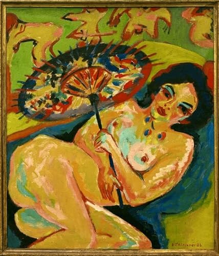 KOKITS Poster Wandkunst Wandkunst Bilder Ölgemälde Junge Und Mädchen Am Strand Von Ernst Ludwig Kirchner für Wanddekoration 60x90cm von KOKITS