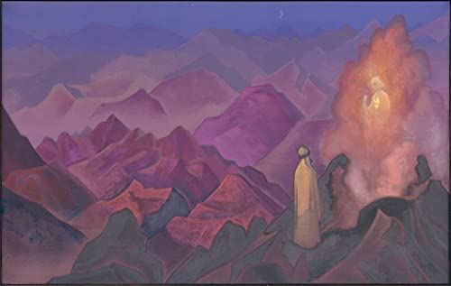KOKITS Poster Wandkunst Wandkunst Bilder Ölgemälde Mohammed der Prophet von Nicholas Roerich für Wanddekoration 60x90cm von KOKITS