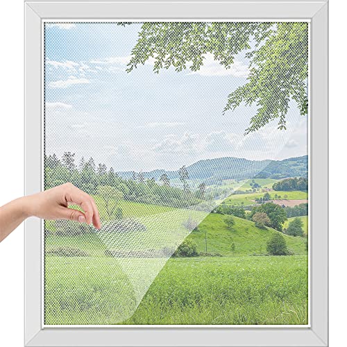 KOKOBOX Moskitonetz für Fenster, Fliegen Netz ohne Bohren, Moskitonetze gegen Mücken (150 x 300 cm, Weiß) von KOKOBOX