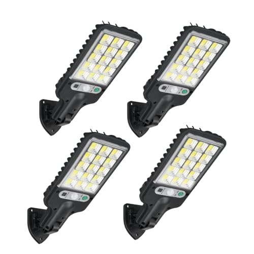 KOKOCCBD Pack of 4 Solar Lights for Outdoor Use with Motion Sensor, LED Solar Lampe Outdoor with Remote Control, Security Wall Light, 3 Modes, IP65 Waterproof for Garden, Yard, Garage von KOKOCCBD