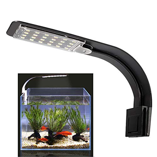 KOKOMALL LED Aquarium Beleuchtung Clip Nano Licht Pflanzenlicht Voll Spectrum Lampe für Fisch Tank 23-50CM von KOKOMALL