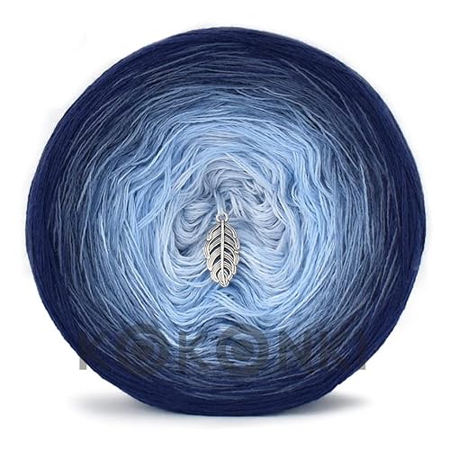 Gradient Yarn Cake KOKONEK Merino 50% Merinowolle Wool 50% Acryl 654 Winter Touch - Marine/Fumo/Eisblau/Blau/Hellblau 1000m Gradient Yarn Cake KOKONEK Merino 50% Merinowolle Wool 50% Acryl 654 Winter Touch - Marine/Fumo/Eisblau/Blau/Hellblau 1000m von KOKONKI