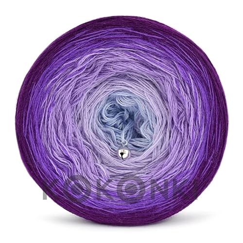 Gradient Yarn Cake KOKONEK Merino 50% Merinowolle Wool 50% Acryl 696 Go higher - Pflaume/Lila/Hellviolett/Lavendel/Helles Indigo 1000m Gradient Yarn Cake KOKONEK Merino 50% Merinowolle Wool 50% Acryl 696 Go higher - Pflaume/Lila/Hellviolett/Lavendel/Helles Indigo 1000m von KOKONKI