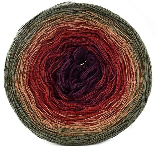 Gradient yarn Kammgarn cake ombre Garn KOKONEK Classic A517 - cotton Baumwolle, acrylic Acryl 1000m Gradient yarn Kammgarn cake ombre Garn KOKONEK Classic A517 - cotton Baumwolle, acrylic Acryl 1000m von KOKONKI