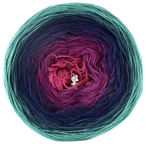 Gradient yarn Kammgarn cake ombre Garn KOKONEK Classic A824 - cotton Baumwolle, acrylic Acryl 1000m Gradient yarn Kammgarn cake ombre Garn KOKONEK Classic A824 - cotton Baumwolle, acrylic Acryl 1000m von KOKONKI