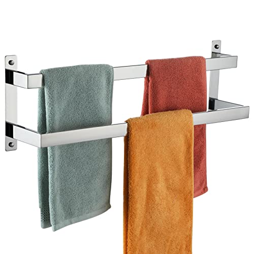 KOKOSIRI Handtuchstangen Badetuchhalter 61 cm Chrom Badezimmer 2 Etagen Leiter Handtuchhalter Wandmontage Handtuchregale Rack Polierter Edelstahl B5008CH-L24 KOKOSIRI Handtuchstangen Badetuchhalter 61 cm Chrom Badezimmer 2 Etagen Leiter Handtuchhalter Wandmontage Handtuchregale Rack Polierter Edelstahl B5008CH-L24 von KOKOSIRI