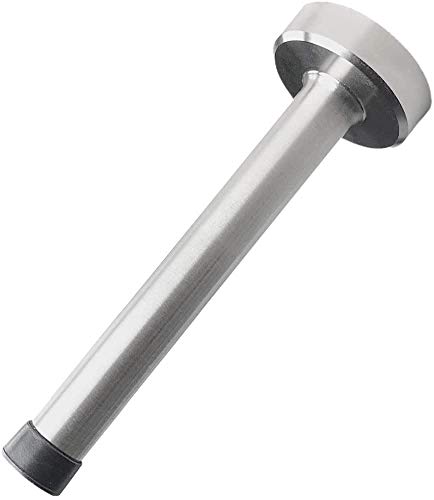 Lange Türstopper, 25,4 cm Edelstahl Türstopper, Antikollisionstürwiderstand mit stumm Gummispitze, Türstopper Türschnäpper Halter Boden Wandschutz für Home Office 1 Packung Silber von KOLAKO