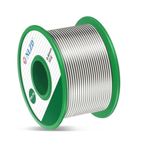Lötdraht, 0,6 mm Lötzinn mit Flussmittel Sn99.3 Cu0.7 bleifreier Kolophoniumkern Lötdraht für elektrisches Löten, 50 g Lötdraht, 0,6 mm Lötzinn mit Flussmittel Sn99.3 Cu0.7 bleifreier Kolophoniumkern Lötdraht für elektrisches Löten, 50 g von KOLAKO