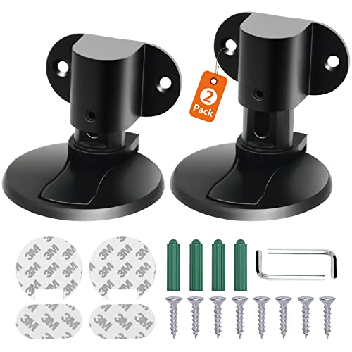 KOLAKO Magnetischer Türstopper, magnetische Türstopper, schwarzer Türstopper, Edelstahl, magnetische Türstopper, Bodenverstellbar, selbstklebend, Türschnapper, unsichtbarer Türhalter, 2 Stück von KOLAKO
