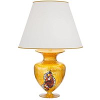 Anfora - Designer Fabric Tapered Shade Tischleuchte Gold, 1x E27 - Kolarz von KOLARZ