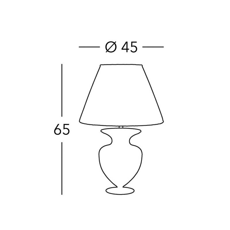 KOLARZ Tischlampe Anfora, bunt, Höhe 65 cm, Glas von KOLARZ