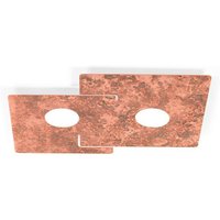 Square - Lifestyle Metall Deckenleuchte - Vintage Copper Finish, 2x GX53 - Kolarz von KOLARZ