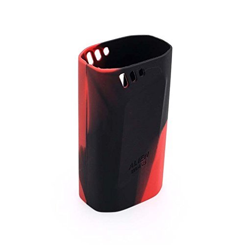 KOLE Silikon Schutzhülle für Smok Alien 220w Box Mod (Schwarz Rot) von KOLE
