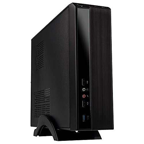 KOLINK Satellite KLM-002 Mini-Tower Case Micro-ATX PC-Gehäuse, Computergehäuse, PC Hülle, PC Gehäuse mit Lüfter, PC Gehäuse Klein für Schule und Büro, Silent PC Gehäuse von KOLINK