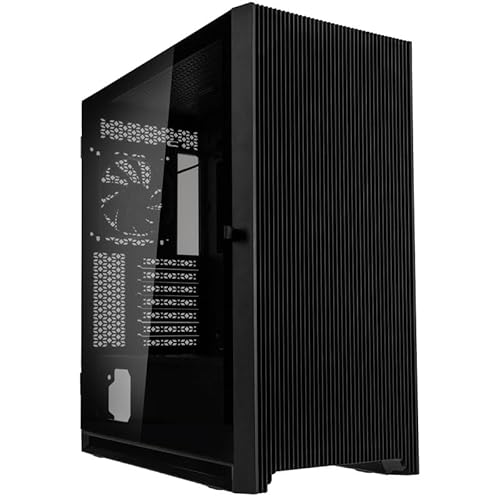 Kolink Unity Lateral Performance PC-Gehäuse, DREI PWM-Lüfter, Scharniertür Gehärtetes Glas, 410 mm GPU-Freiheit, E-ATX-Motherboards, Stahl, Mid-Tower-Gehäuse, Schwarz von KOLINK