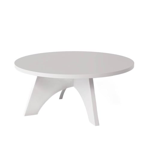 KOLM Bell Couchtisch - Runder Beistelltisch in Grau Compatible with Wohnzimmer | Ø 68 cm | FSC-Zertifiziert | Modernes Design von KOLM