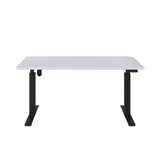 KOLM Elektrisch höhenverstellbarer Schreibtisch | 138x80 cm | Dąb Czekoladowy | Hafele Motor | FSC-Zertifiziert | Ergonomisch von KOLM