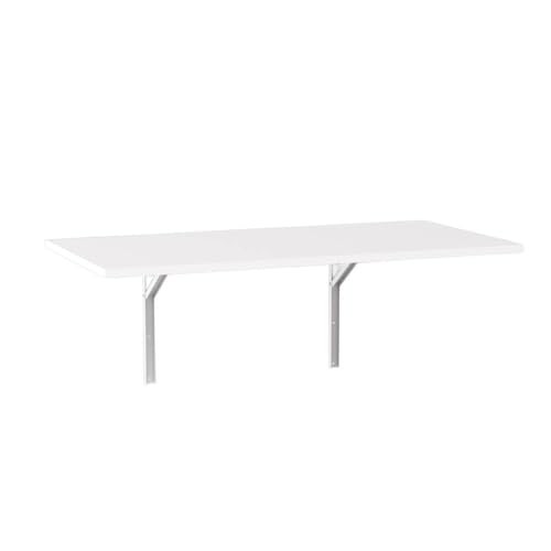 KOLM Flap Wandtisch - Klappbarer Esstisch in Weiß Compatible with Küche/Büro | 138x68 cm | FSC-Zertifiziert | Modernes Design von KOLM