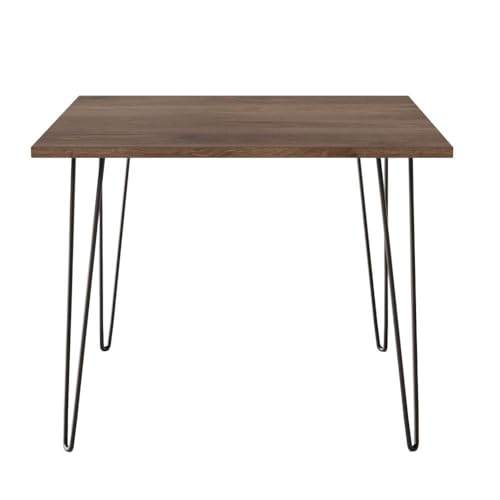 KOLM Hairpin Tisch - Quadratischer Esstisch in Schokoladeneiche Compatible with Küche/Wohnzimmer | 90x90 cm | FSC-Zertifiziert | Modernes Design KOLM Hairpin Tisch - Quadratischer Esstisch in Schokoladeneiche Compatible with Küche/Wohnzimmer | 90x90 cm | FSC-Zertifiziert | Modernes Design von KOLM