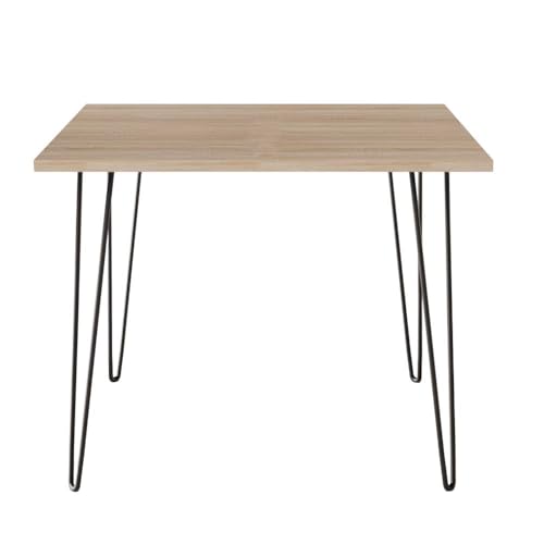 KOLM Hairpin Tisch - Quadratischer Esstisch in Sonoma-Eiche Compatible with Küche/Wohnzimmer | 90x90 cm | FSC-Zertifiziert | Modernes Design KOLM Hairpin Tisch - Quadratischer Esstisch in Sonoma-Eiche Compatible with Küche/Wohnzimmer | 90x90 cm | FSC-Zertifiziert | Modernes Design von KOLM
