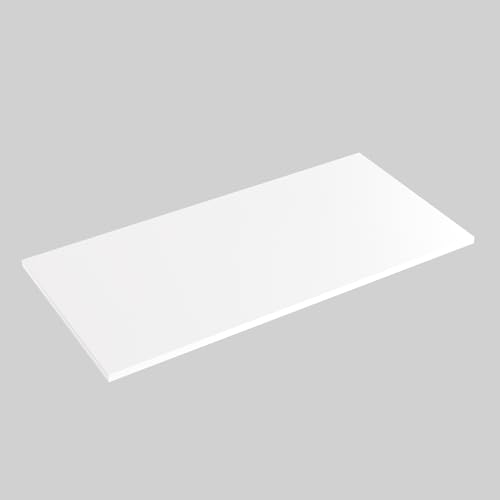 KOLM Laminat-Tischplatte | 138x68 cm | Weiß | FSC-Zertifiziert | Robust von KOLM