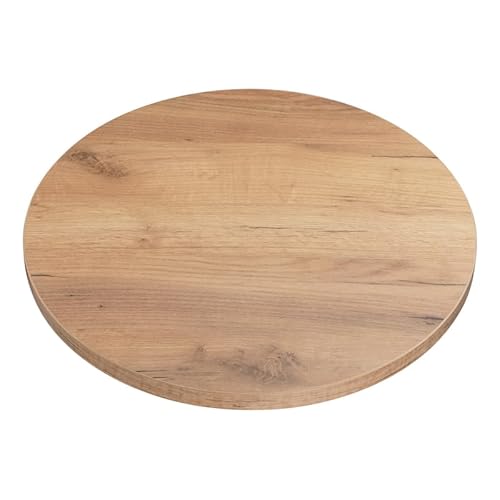 KOLM Laminat-Tischplatte | Ø 50 cm | Craft-Eiche | FSC-Zertifiziert | Robust von KOLM