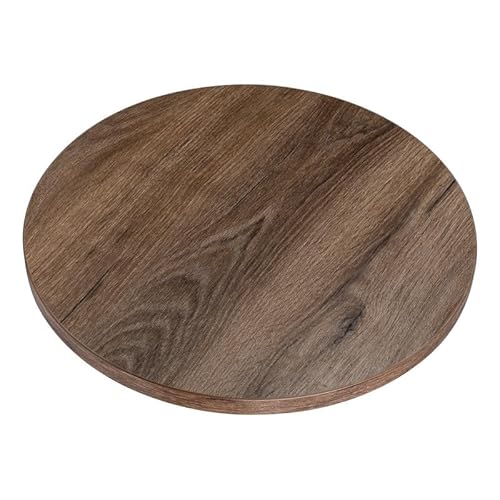 KOLM Laminat-Tischplatte | Ø 50 cm | Eiche Schokolade | FSC-Zertifiziert | Robust von KOLM