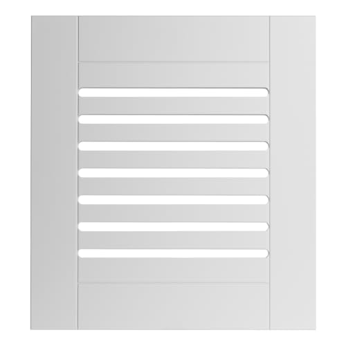 KOLM MDF Ajour-Türen für IKEA PAX & Leroy Merlin KOS | 61,6x37,2 cm | Weiß Halbmatt | Belüftung | Feuchtigkeitsbeständig | FSC-zertifiziert von KOLM
