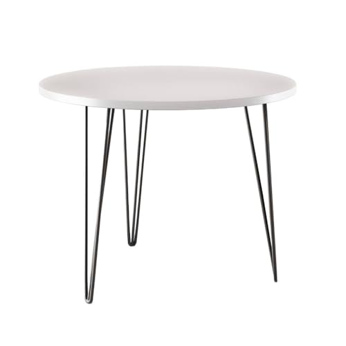 KOLM MIKA Stół okrągły - Esstisch Compatible with Küche/Wohnzimmer | Ø 90 cm | FSC-Zertifiziert | Modernes Design in Weiß KOLM MIKA Stół okrągły - Esstisch Compatible with Küche/Wohnzimmer | Ø 90 cm | FSC-Zertifiziert | Modernes Design in Weiß von KOLM