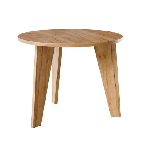 KOLM Rose Tisch - Runder Esstisch Compatible with Küche/Wohnzimmer | Ø 90 cm | FSC-Zertifiziert | Modernes Design in Eiche-Sonoma KOLM Rose Tisch - Runder Esstisch Compatible with Küche/Wohnzimmer | Ø 90 cm | FSC-Zertifiziert | Modernes Design in Eiche-Sonoma von KOLM