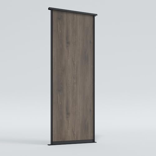 KOLM Schiebetüren | 265x180 cm | Schokoladeneiche | Gdynia Schwarz Super-Mat von KOLM