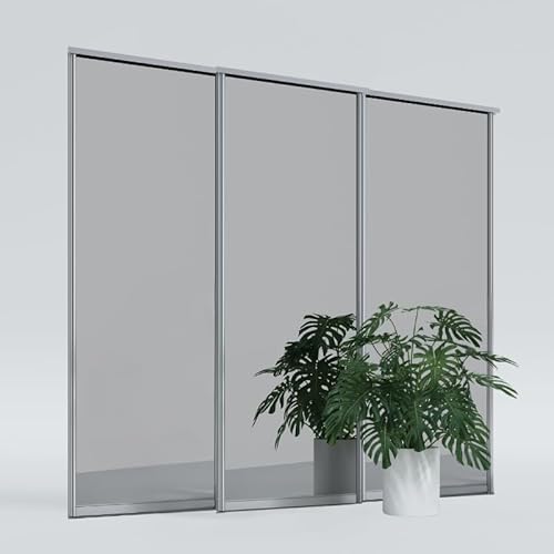 KOLM Schiebetüren | 265x220 cm | Drei Spiegel | Sopot Silber Matt von KOLM