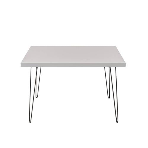 KOLM VIDA Couchtisch - Moderner quadratischer Beistelltisch Compatible with Wohnzimmer | 68x68 cm | FSC-Zertifiziert | Minimalistisches Design in Weiß/Grau/Schwarz von KOLM