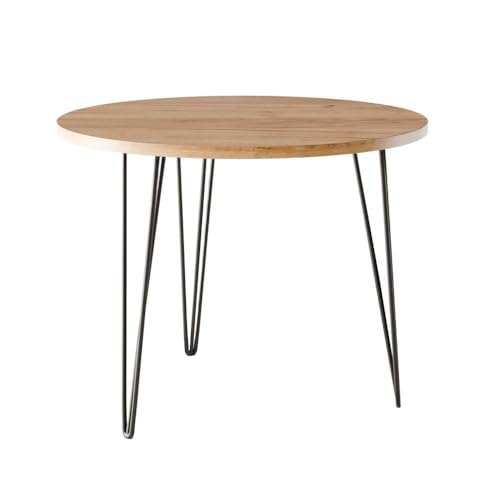 MIKA Stół okrągły - Esstisch in Eiche Craft Compatible with Küche/Wohnzimmer | Ø 90 cm | FSC-Zertifiziert | Modernes Design MIKA Stół okrągły - Esstisch in Eiche Craft Compatible with Küche/Wohnzimmer | Ø 90 cm | FSC-Zertifiziert | Modernes Design von KOLM