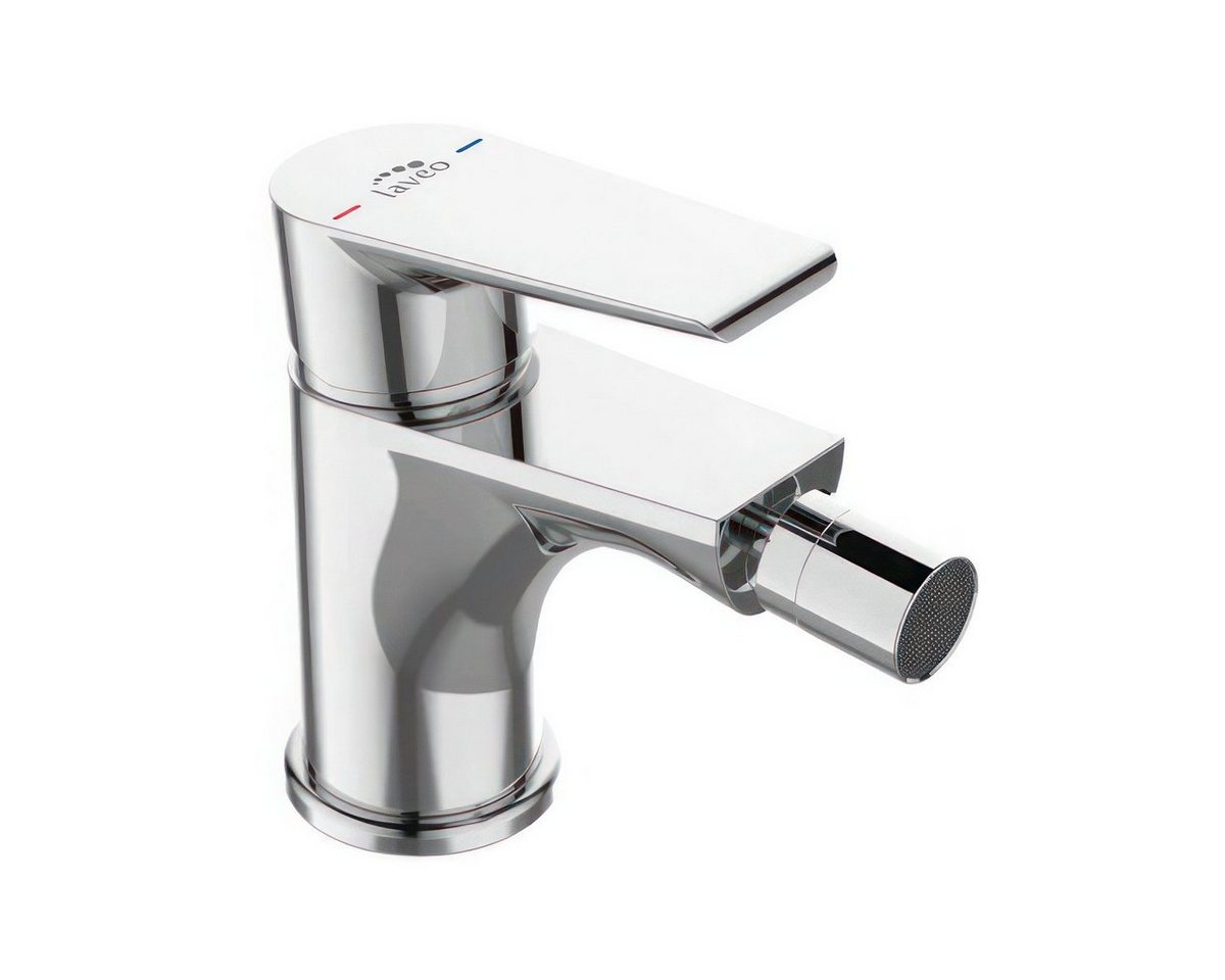 KOLMAN Bidetarmatur LARGO Wasserhahn Bidetmischer für Badezimmer (mit Click-Clack) in Silber von KOLMAN
