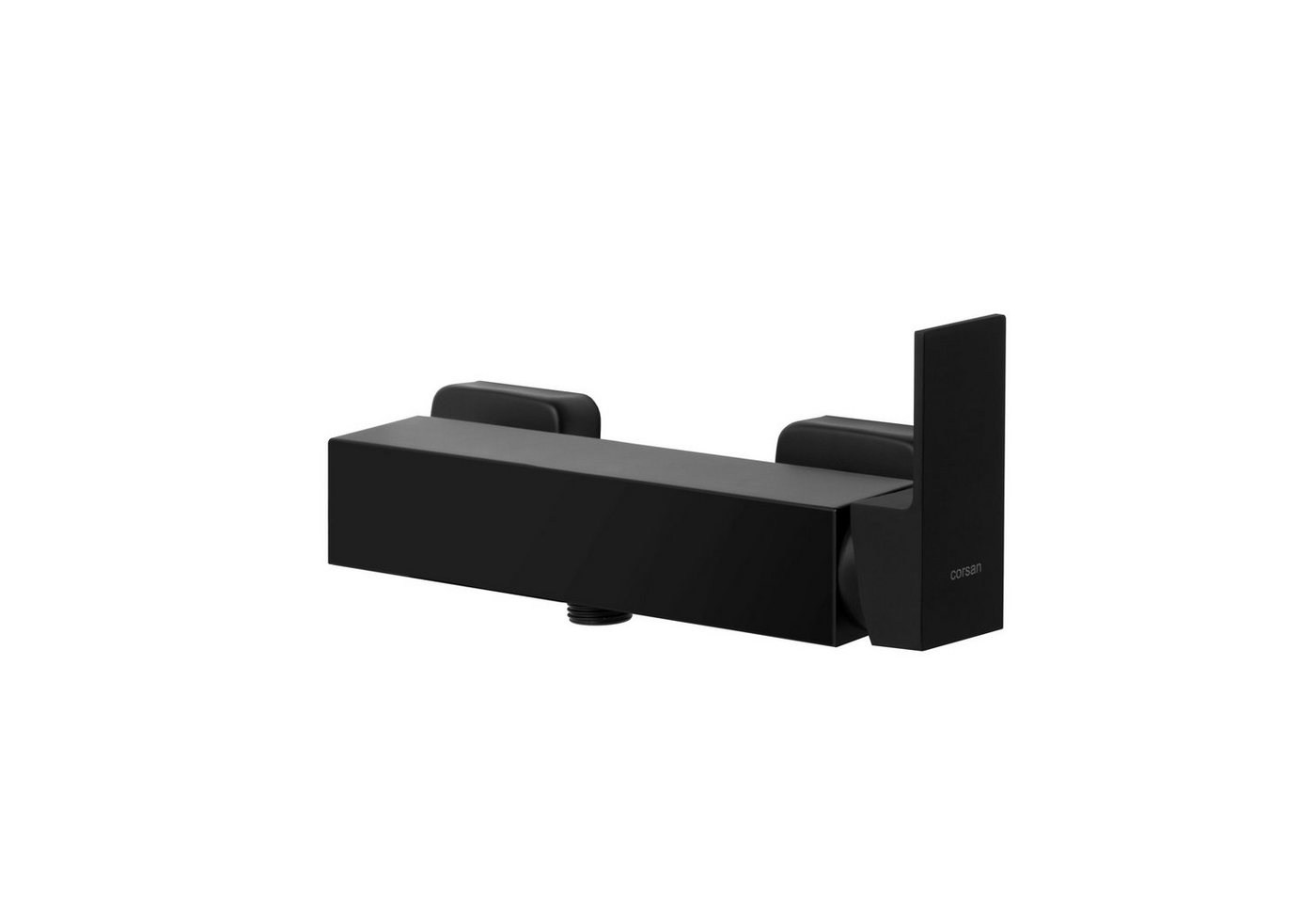 KOLMAN Duscharmatur ANGO Brausebatterie für Badezimmer in Schwarz Brausearmatur Wasserhahn in Schwarz von KOLMAN