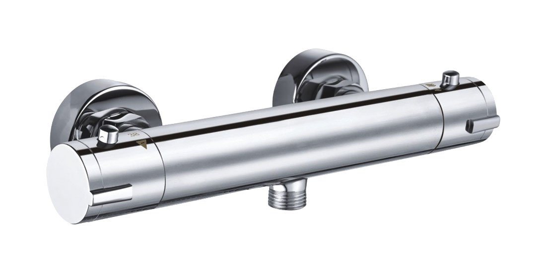 KOLMAN Duscharmatur COOL TOUCH Dusche Wasserhahn Mischbatterie für Badezimmer in Silber von KOLMAN