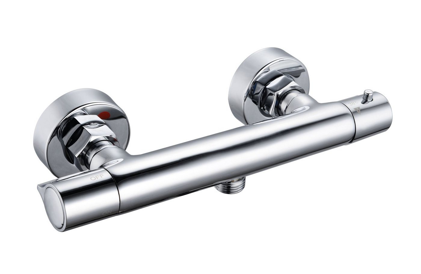 KOLMAN Duscharmatur SLIM Dusche Wasserhahn Mischbatterie für Badezimmer in Silber von KOLMAN